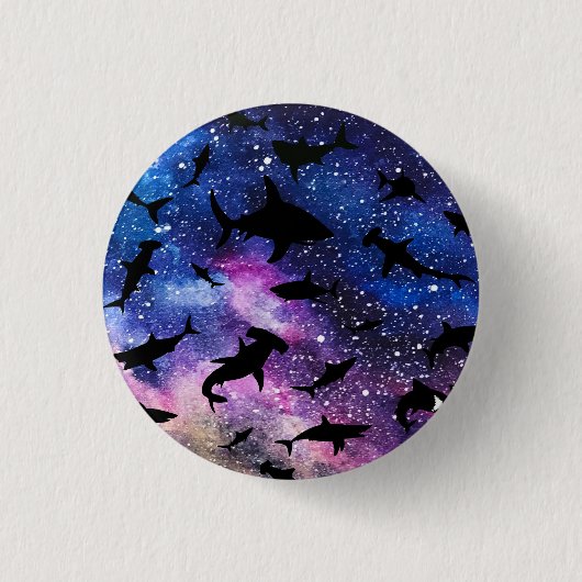 海モダン銀河系 缶バッジ (正面)