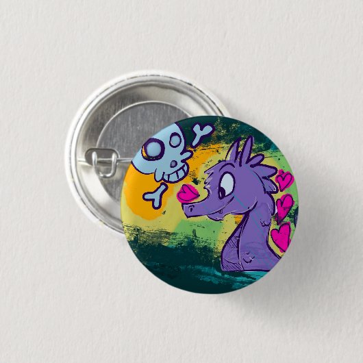 海モンスター 缶バッジ (正面&裏面)