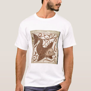 海モンスター(w/c紙で) tシャツ