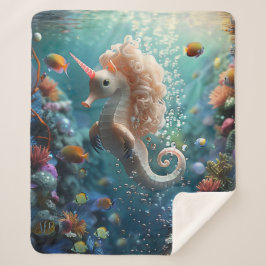 海ユニコーン シェルパブランケット