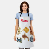 海ユニーク衆品揃えサンダー_コーブ エプロン (着用した状態)