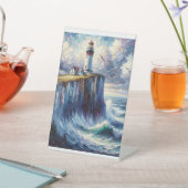 海ライトハウステーブルトップサイン 台座サイン (インサイチュ)