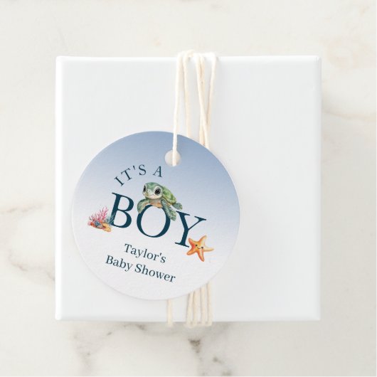海ライフアニマルタートルベビーシャワーボーイ フェイバータグ (インサイチュ)