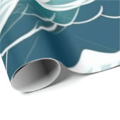 海ライフウェーブ夏の雰囲気ラッピング紙 ラッピングペーパー (ロールコーナー)