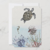 海ライフエイジ番号誕生日招待状 招待状 (裏面)