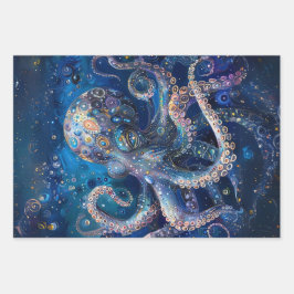 海ライフマーメイドドラゴンタコのデコページ ラッピングペーパーシート