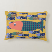 海ライフ、ビーチハウス、魚の恋人 アクセントクッション (裏面)