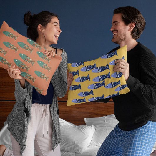 海ライフ、ビーチハウス、魚の恋人 アクセントクッション