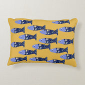 海ライフ、ビーチハウス、魚の恋人 アクセントクッション (裏面)