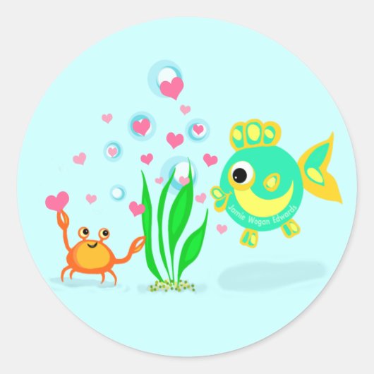 海ラブビーチシール ラウンドシール (正面)