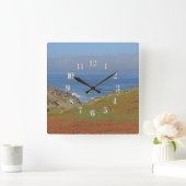 海ランドスケープフォトパシフィックコーストビーチ スクエア壁時計 (ホーム)