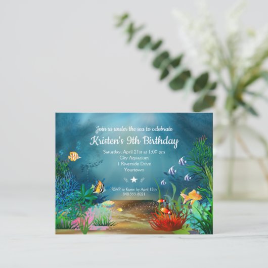 海リーフアンダーザシーバースデーパーティー 招待状 (スタンド正面)