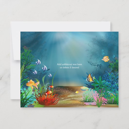 海リーフアンダーザシーバースデーパーティー 招待状 (裏面)