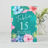 海ルアウ(ハワイ式宴会)熱帯フローラ結婚リース (スタンド正面)