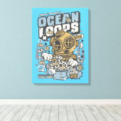 海ループシリアルのキャンバス印刷 キャンバスプリント (インサイチュ (ウッドフロア))