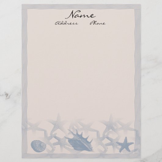 海レターヘッドによる宝物 レターヘッド (正面)