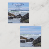 海ロックビーチハウスバケーションレンタル スクエア名刺 (正面/裏面)