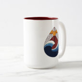 海一滴の二音コーヒーマグ ツートーンマグカップ (正面右)