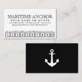 海上いかりのロイヤリティのパンチカード ロイヤリティカード (正面/裏面)