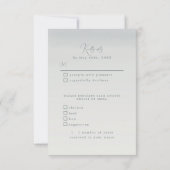 海上いかりRSVP食事の選択肢 出欠カード (裏面)