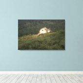 海上で直撃する キャンバスプリント (インサイチュ (ウッドフロア))