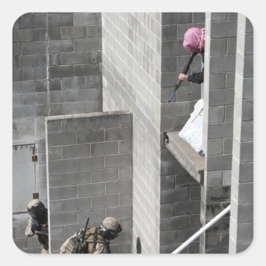 海上と役割遊の敵の攻撃者 スクエアシール (正面)