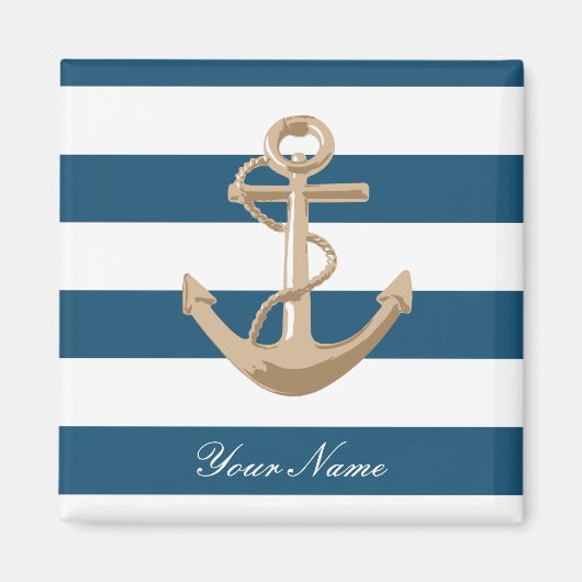 海上と航海のいかり – 磁石 (正面)