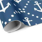 海上と船航海のいかり模様 ラッピングペーパー (ロールコーナー)
