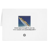 海上のクラシックなクルーズ船の航空写真 (裏面横)