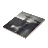 海上の古い支柱の飛行機 タイル (側面)