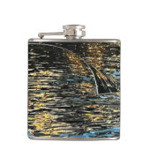 海上の夕灯り フラスク (正面)