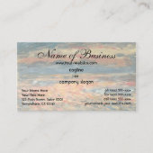 海上の夕焼け by ピエール・オーギュスト・ルノワール 名刺 (正面)