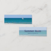 海上の帆船 スキニー名刺 (正面/裏面)