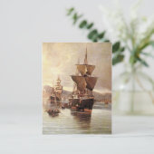 海上の船04 ポストカード (スタンド正面)