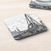 海上の船 コースター (左側)