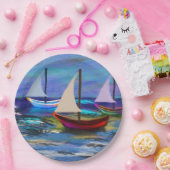海上の船 ペーパープレート (パーティー)