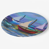海上の船 ペーパープレート (アングル)