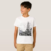 海上の船 Tシャツ (正面フル)