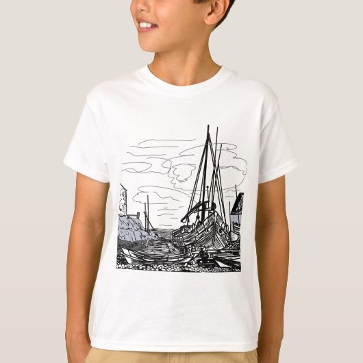 海上の船 Tシャツ (正面)