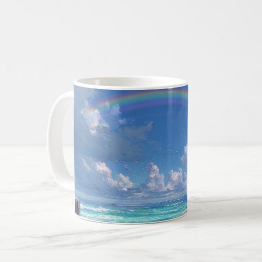 海上の虹 コーヒーマグカップ (正面左)
