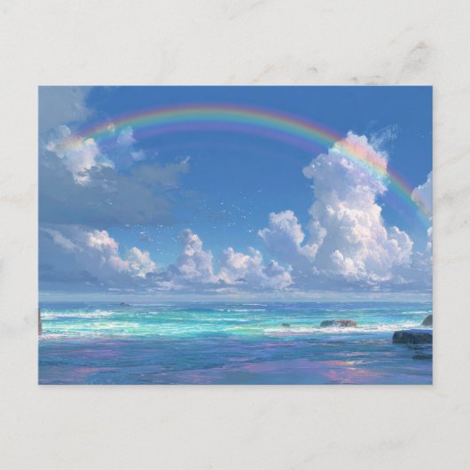 海上の虹 ポストカード (正面)