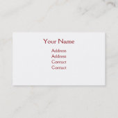 海上の赤い日没 名刺 (裏面)