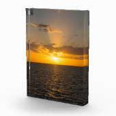 海上の輝く夕焼け フォトブロック (右)