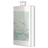 海上の飛んでいるカモメの群れ フラスク (左)