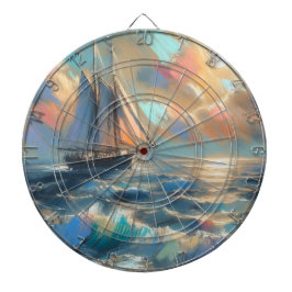 海上を航行する船 ダーツボード