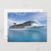 海上クルーズカリブの船 ポストカード (正面/裏面)