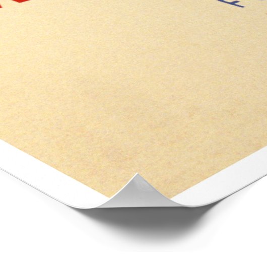 海上サービス – 船舶のサイドビュー – WPA ポスター (角)