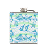 海上スケッチパターン フラスク (裏面)