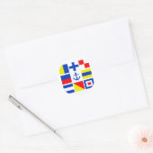 海上ステッカー ラウンドシール (封筒)