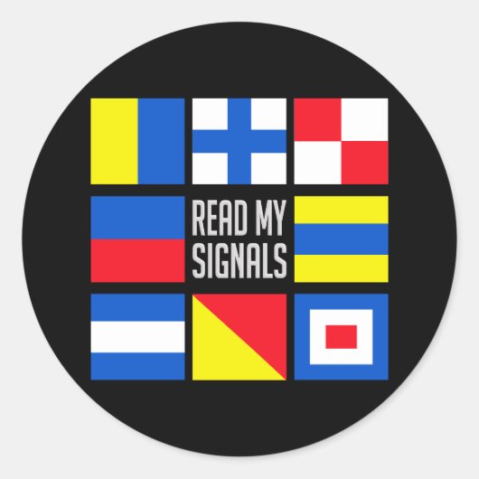 海上ステッカー ラウンドシール (正面)